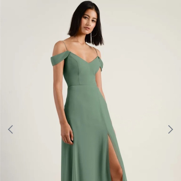 Jenny Yoo Priya dress (Eucalyptus) - Picture 2 of 5